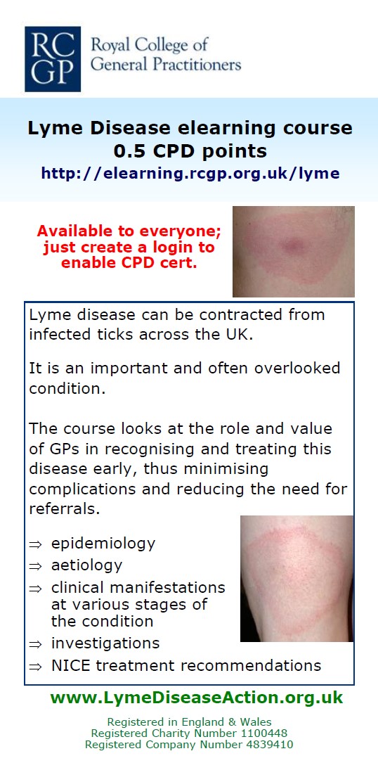 Rcgp Elearning RCGP Flyers | Lyme Disease Action